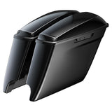 Dual Exhaust 4.5" Stretched Saddlebags for Harley Davidson (2014-2023)