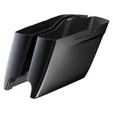 Dual Exhaust 4.5" Stretched Saddlebags for Harley Davidson (2014-2023)