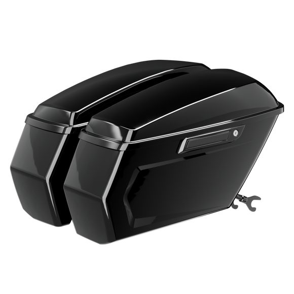 Detachable Rebel Chopped Saddlebags for Low Rider S/ST & Street Bob (2018-2025)