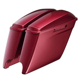 Dual Exhaust 4.5" Stretched Saddlebags for Harley Davidson (2014-2023)